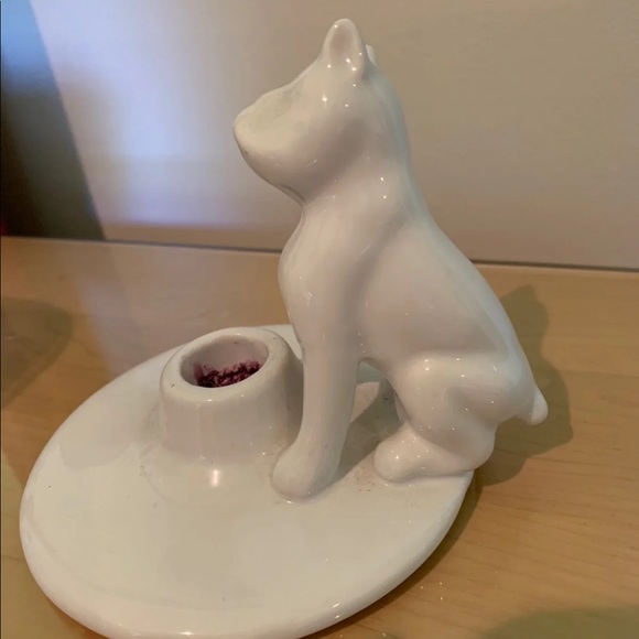 french bulldog candle holder